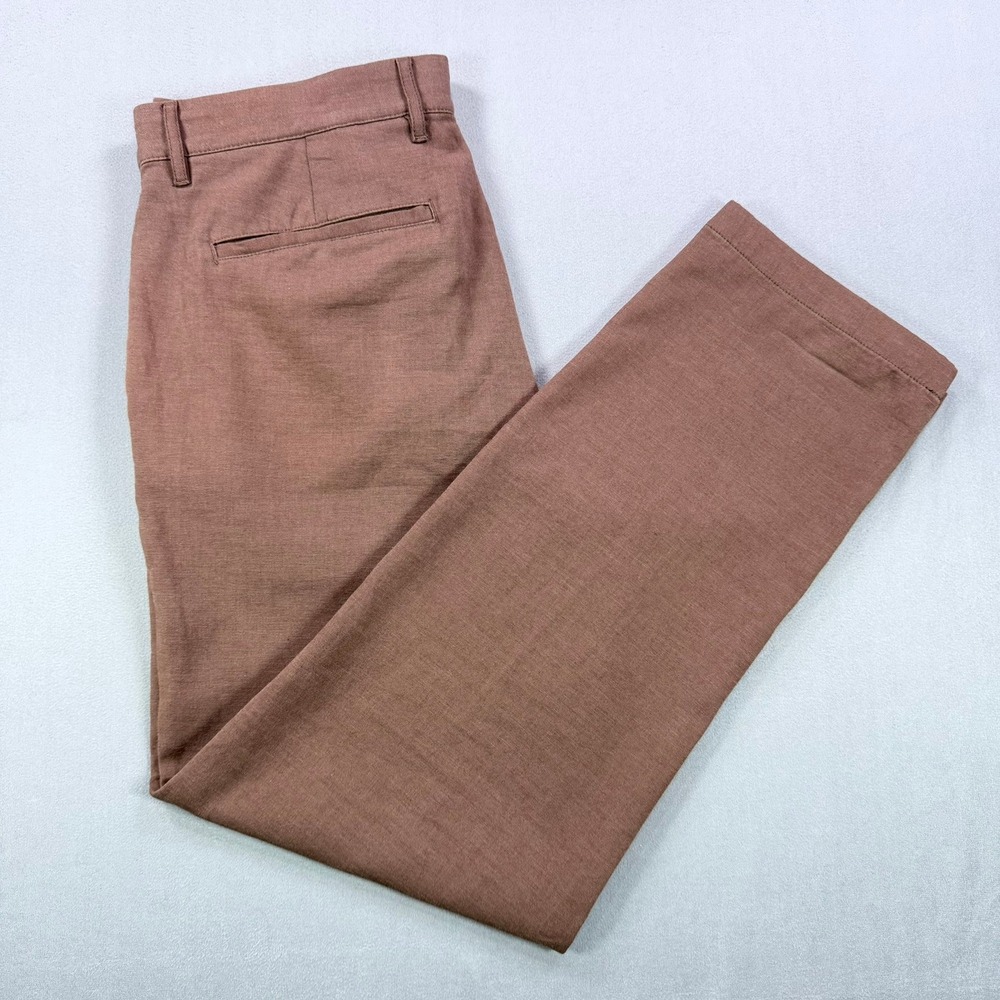 Goodfellow & Co Mens 32x30 Brown Cotton Blend Slim Fit Chino Stretch Casual Pant
